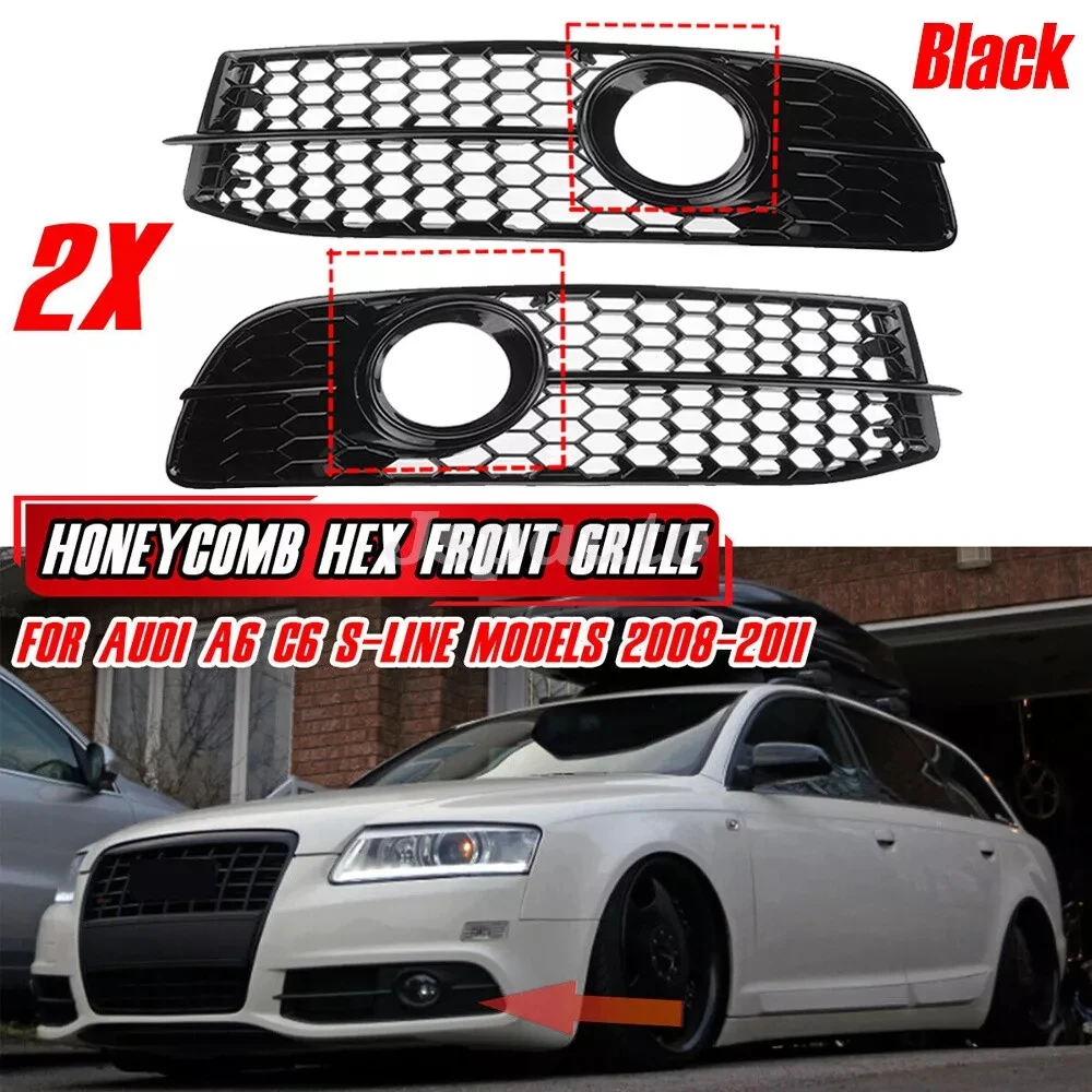 Rejilla antiniebla delantera para Audi A6 C6 S line (2008-2011)