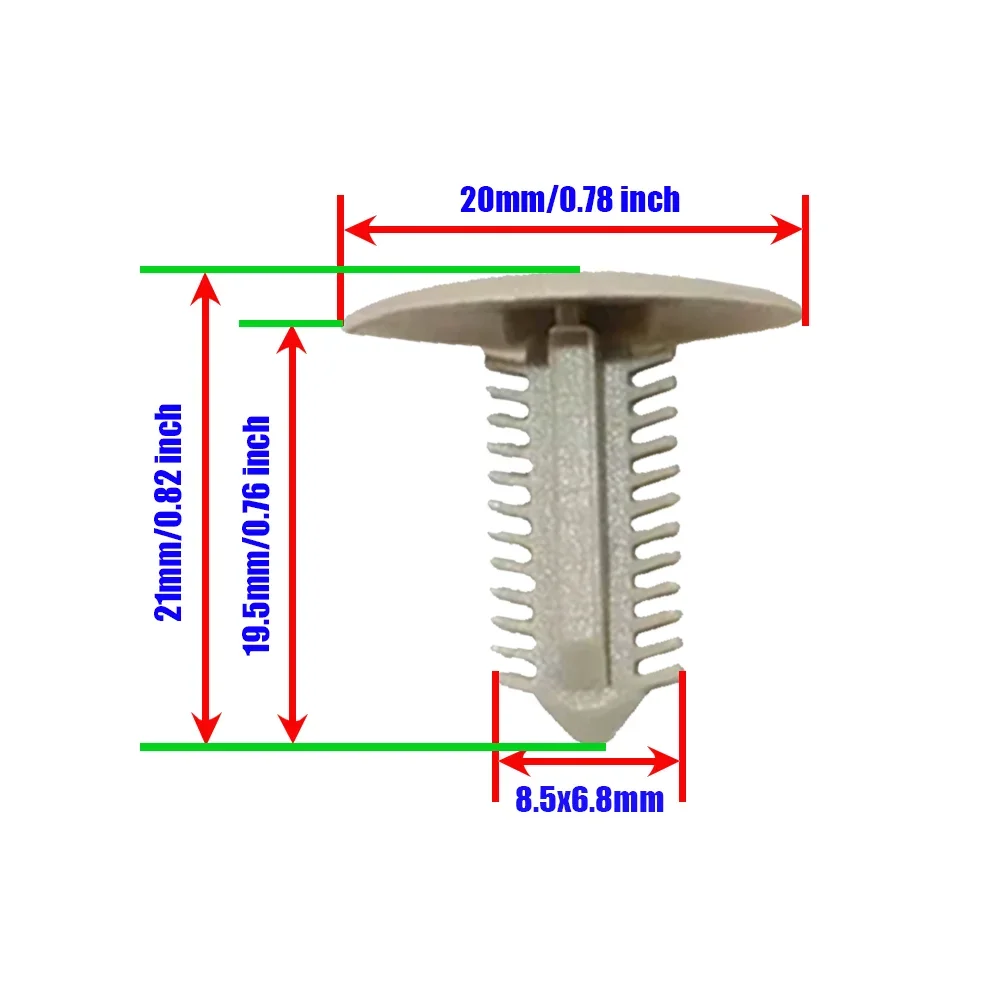 Toyota 63399-26050 – Clips de fijación de techo para panel gris - imagen 3