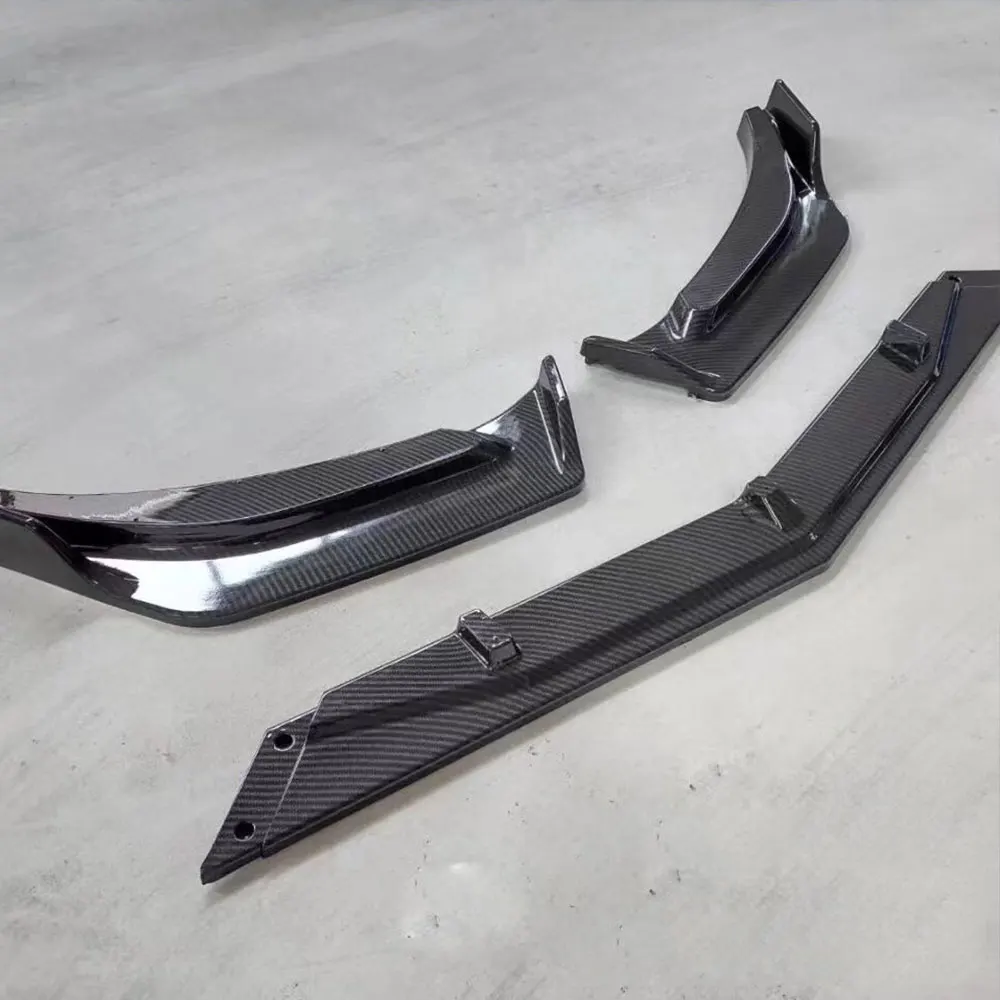 Para Chevrolet Malibu XL 2019-2023 parachoques delantero Iip Chin Spoiler difusor divisor Material ABS negro carbono Kit de modificación de coche - imagen 5