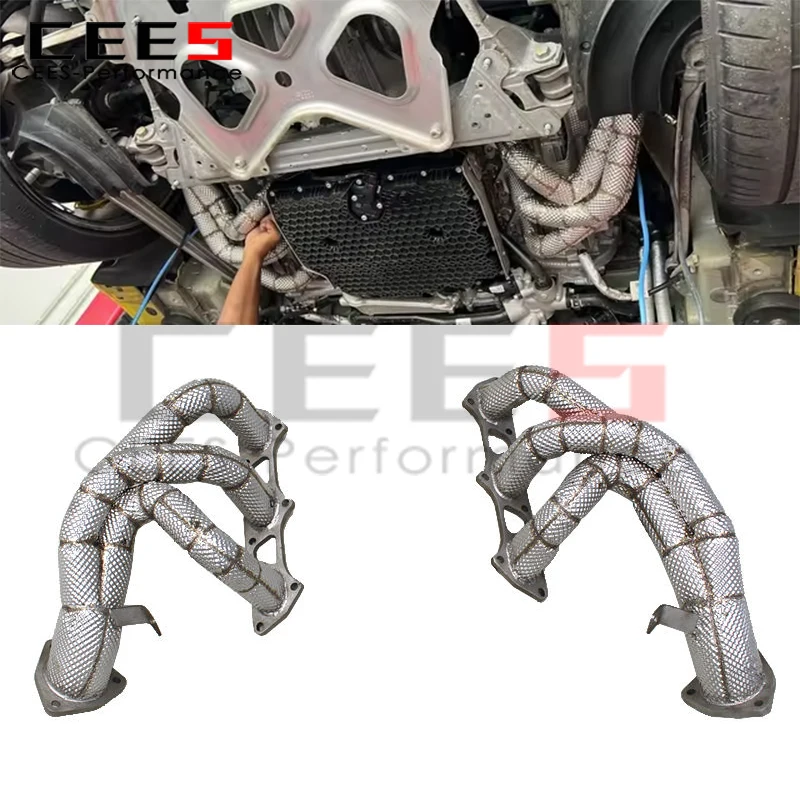 Colector escape CEES con protector térmico Porsche Cayman GT4 RS - imagen 2