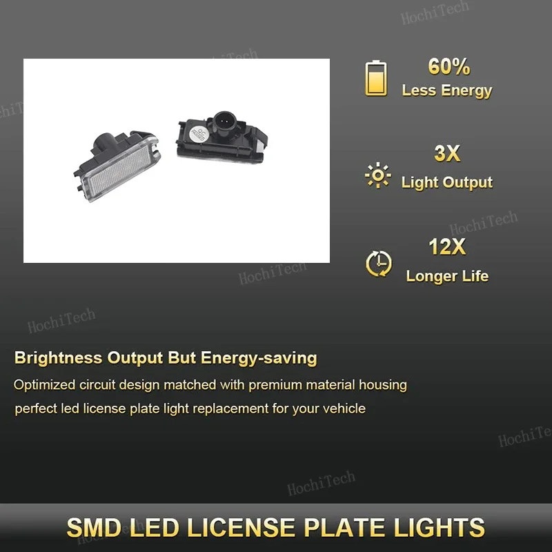 Luz matrícula LED SMD para Jeep Grand Cherokee, Compass y Fiat 500 - imagen 2