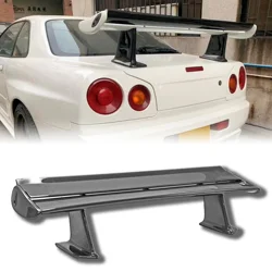 Alerón trasero de fibra de carbono EPA tipo GT para Nissan Skyline R34