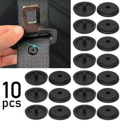 Clips de botón de parada para cinturón de seguridad de coche, retenedor de sujeción, ajustador de cinturón de seguridad, soporte de tope de hebilla, remache, estilo automático, 10 piezas