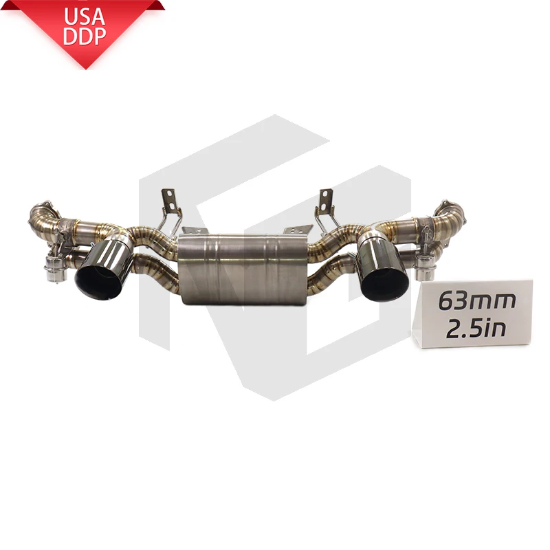 ING nuevo escape catback para Porsche 718 GT4 silenciador automático rendimiento válvula de vacío sistema de motor