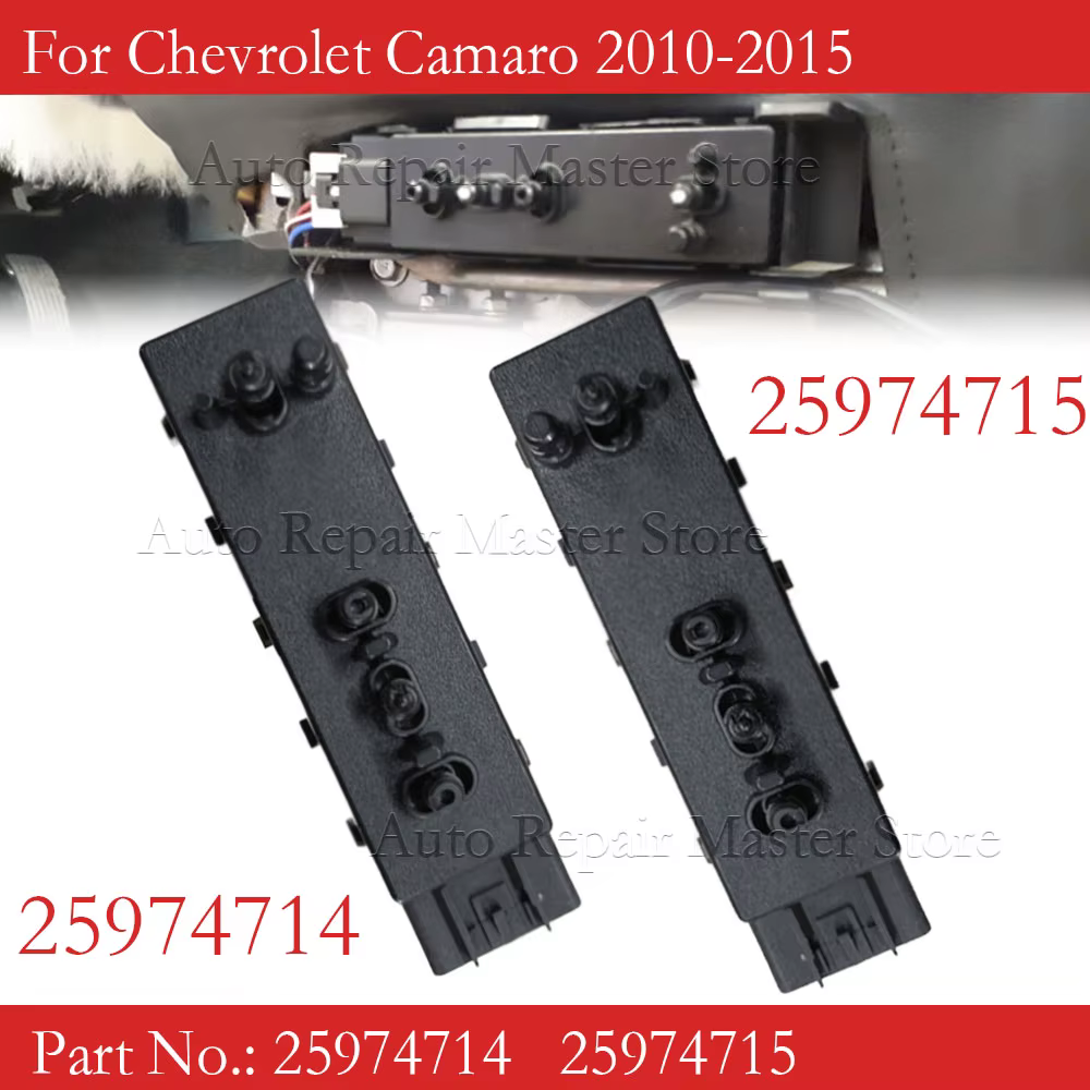 Interruptor de asiento eléctrico delantero izquierdo y derecho, interruptor de asiento eléctrico del lado del conductor apto para Chevrolet Camaro 2010-2015 25974714 25974715 - imagen 2