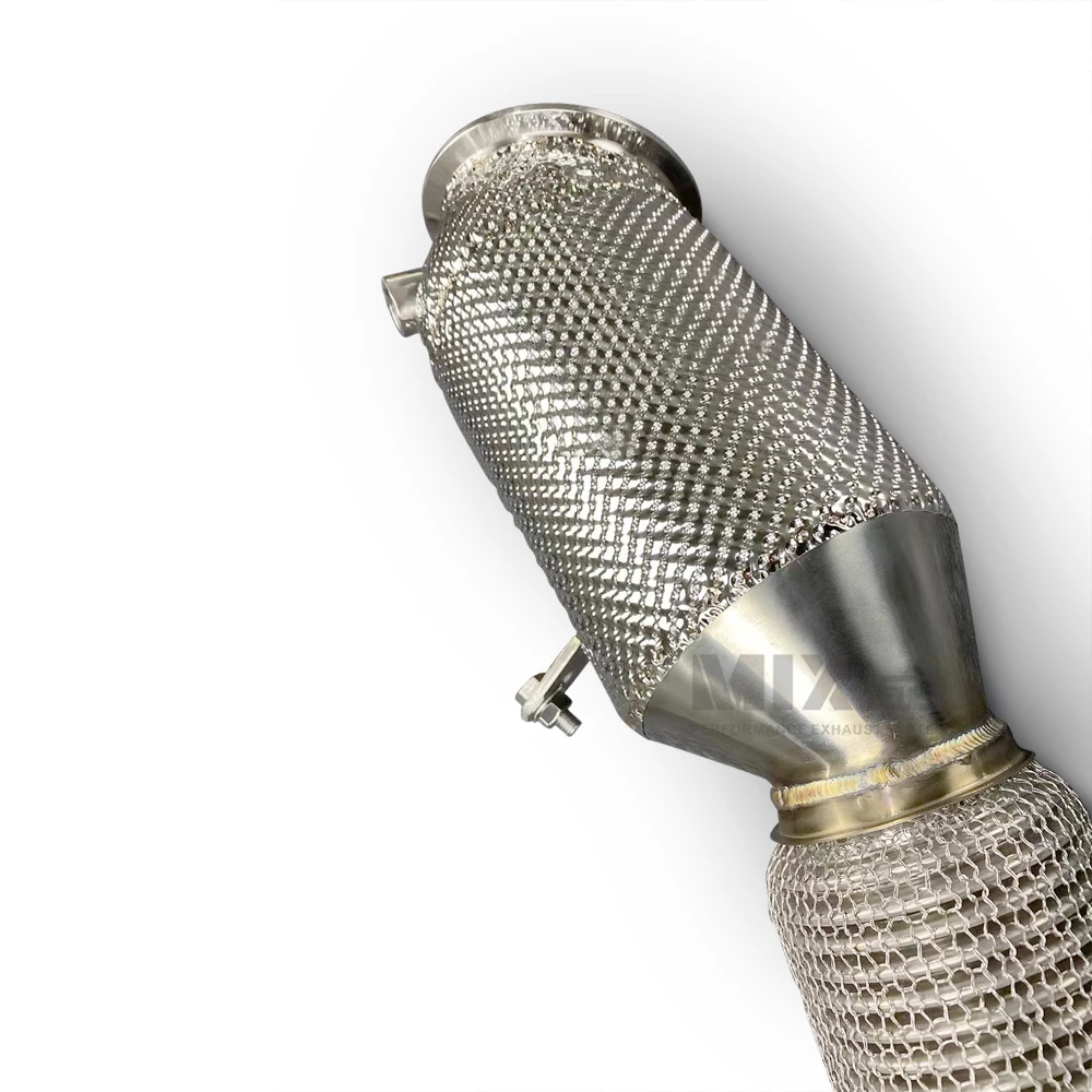 Tubo de bajada para el escape de alto rendimiento del sistema de escape automotriz BMW 525 2.0T 2013-2017 sin tubo de drenaje para gatos - imagen 5