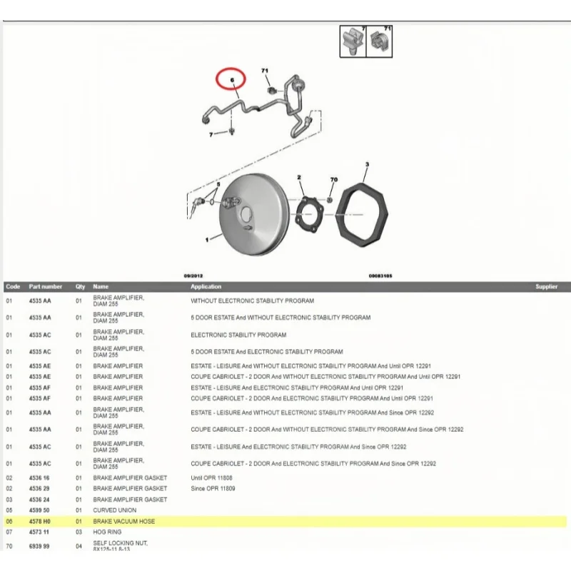 Manguera vacío motor OEM – Peugeot 308/RCZ, Citroën C4/DS4 - imagen 2