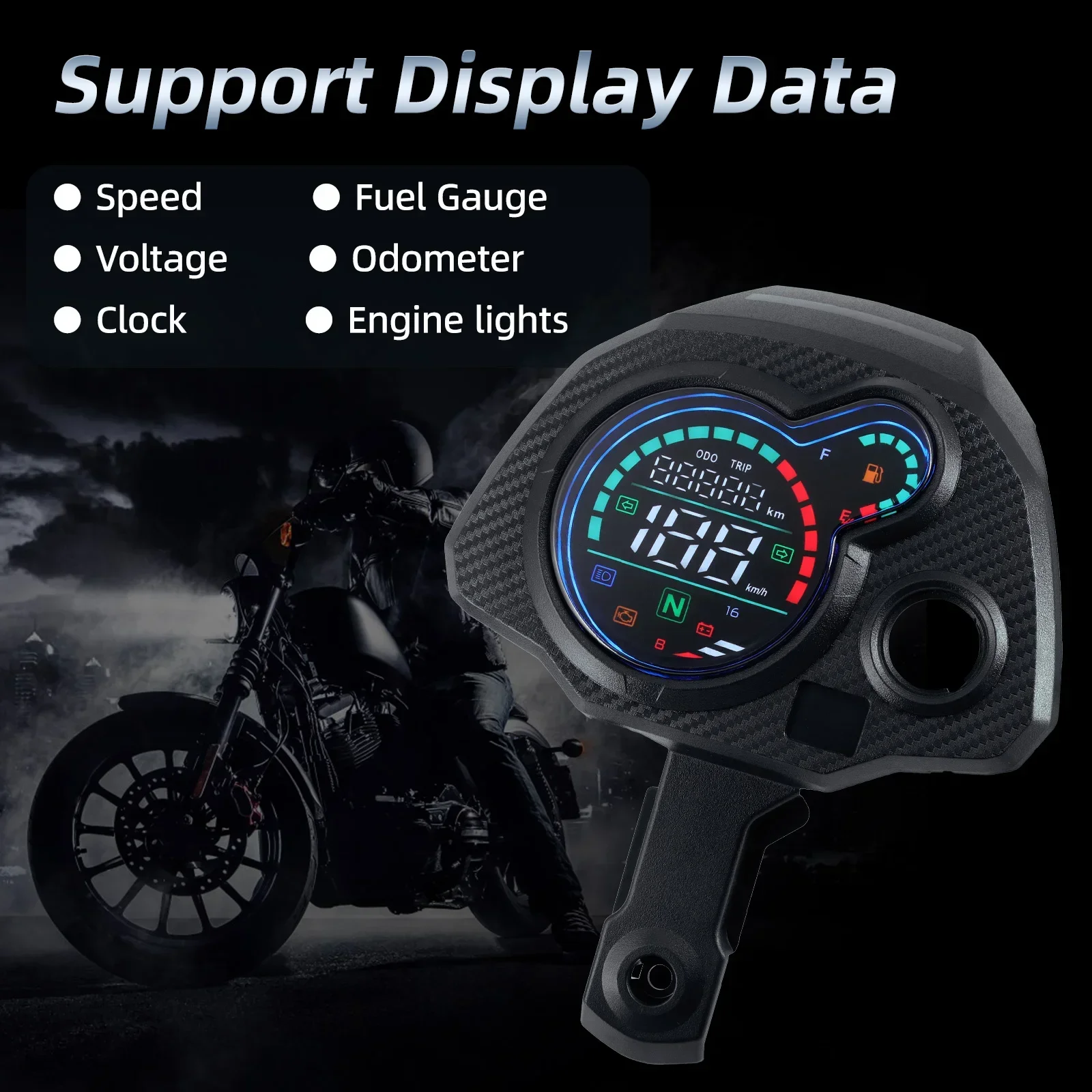 Velocímetro digital Honda Navi 110 con tacómetro y odómetro LCD - imagen 2