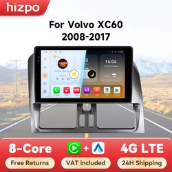 Radio 2 Din Hizpo para Volvo XC60 con CarPlay, Android Auto y GPS
