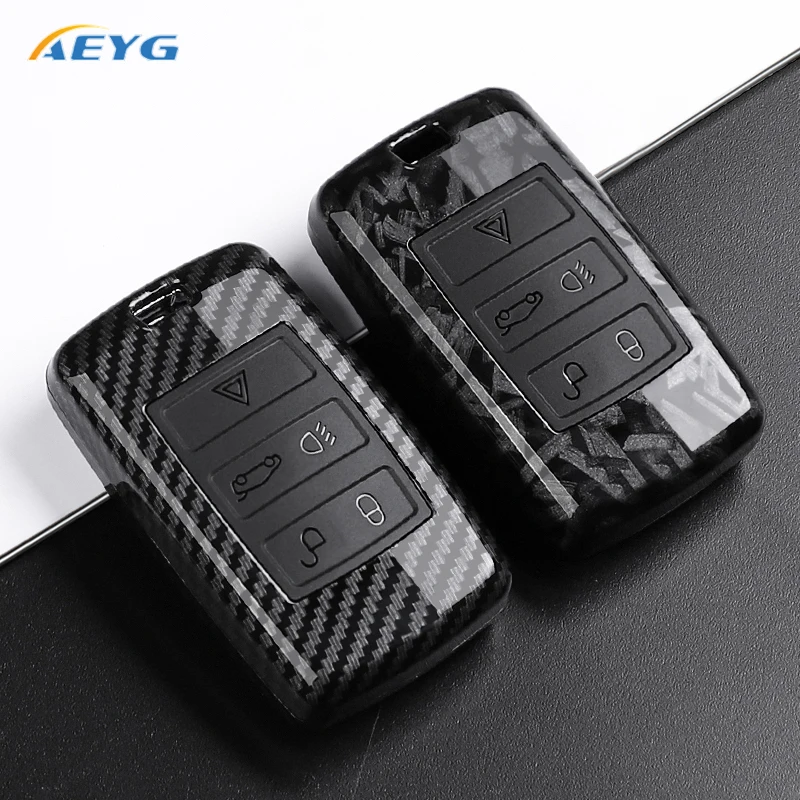 Funda llave fibra carbono Land Rover Range Rover Evoque Jaguar XF XJ XE - imagen 2