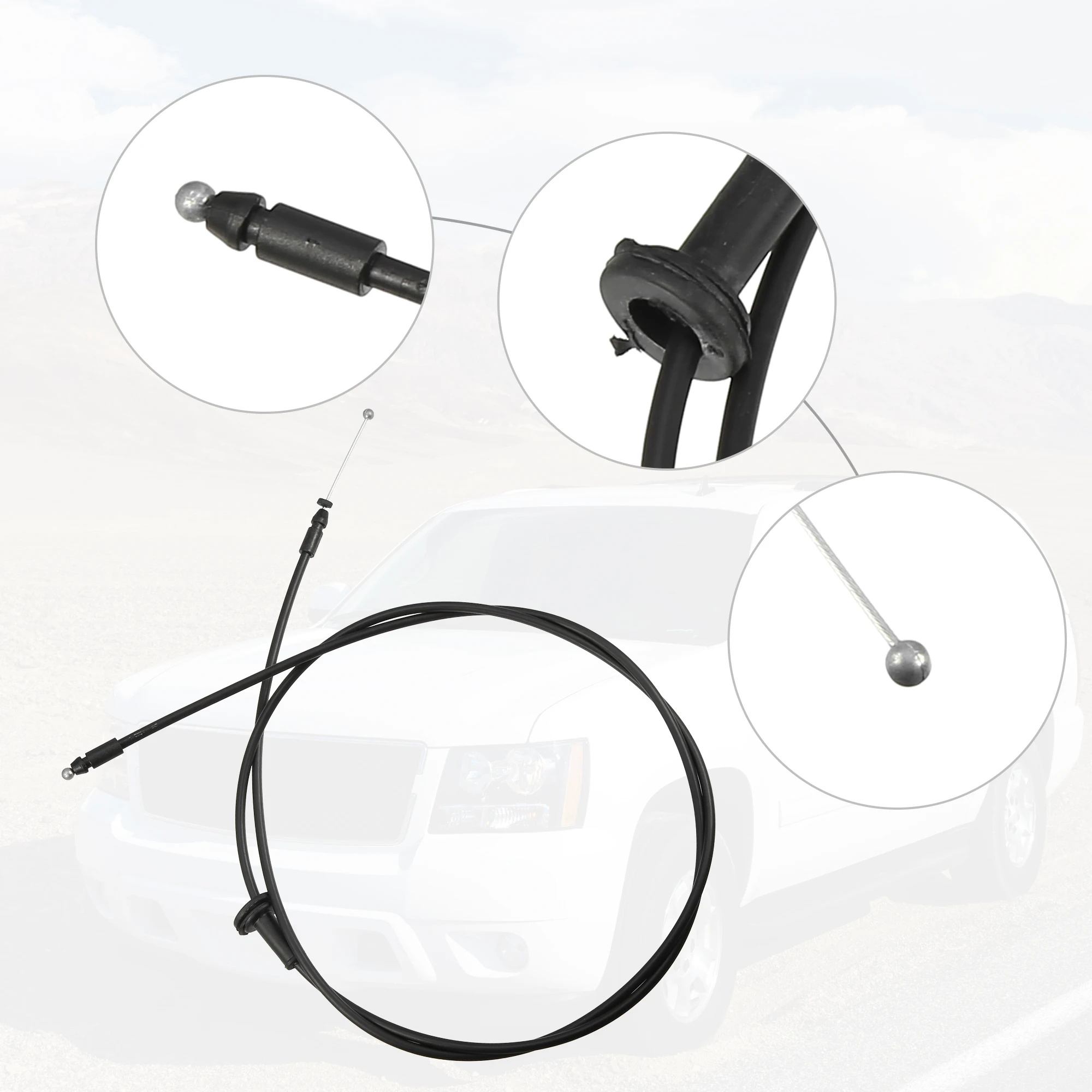 UXCELL 811903K000 cable de apertura del capó para Hyundai Sonata - imagen 2