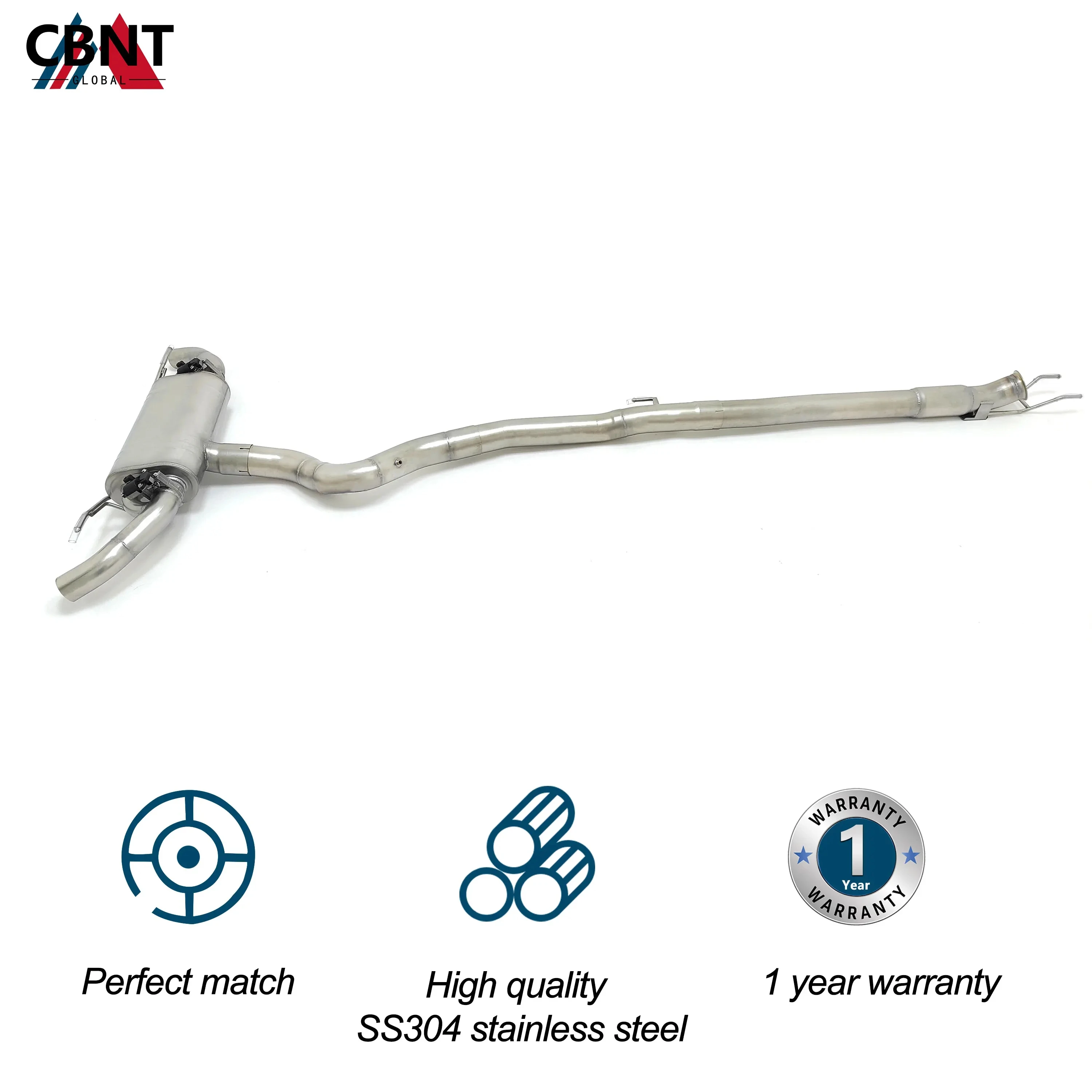 Catback CBNT con silenciador de válvula – Mercedes-AMG A45/A45S W177 2.0T - imagen 2