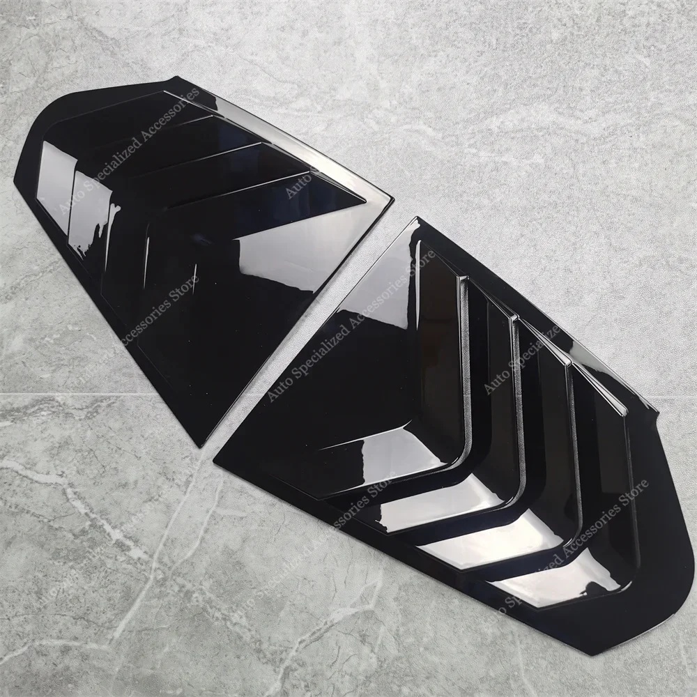 Persianas de ventana trasera brillantes para BMW F40 118i 120d 120i 128ti M135i 2019-2024, kits de carrocería de alerón de ventana triangular trasera - imagen 3