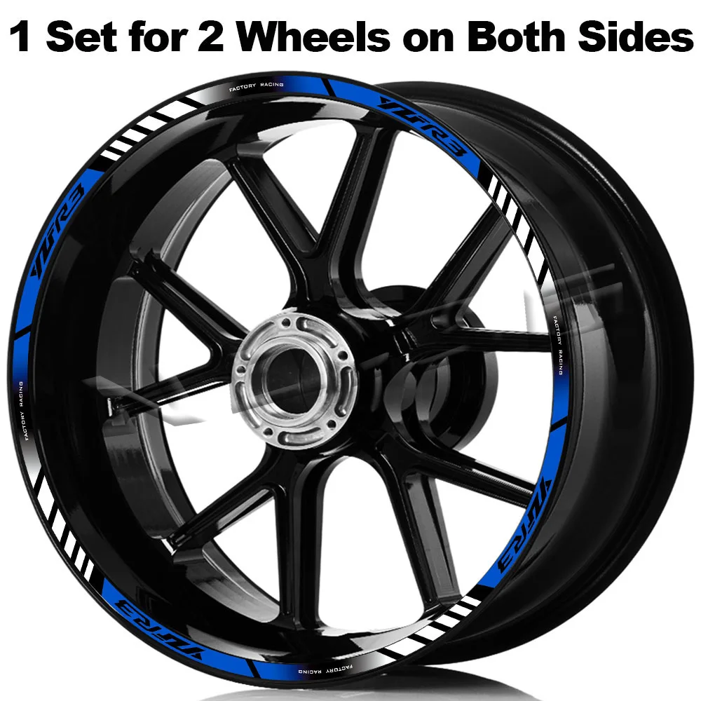 Pegatinas reflectantes para llantas Yamaha YZF-R3 2023 - imagen 2