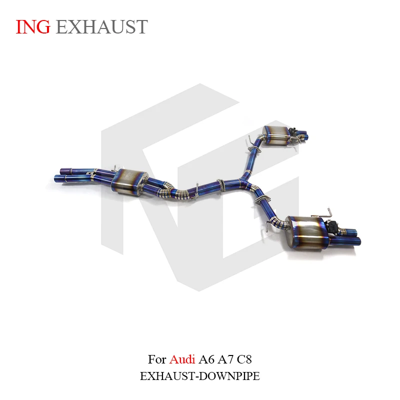 Escape catback ING titanio alto rendimiento Audi A6 A7 C8 3.0T - imagen 3