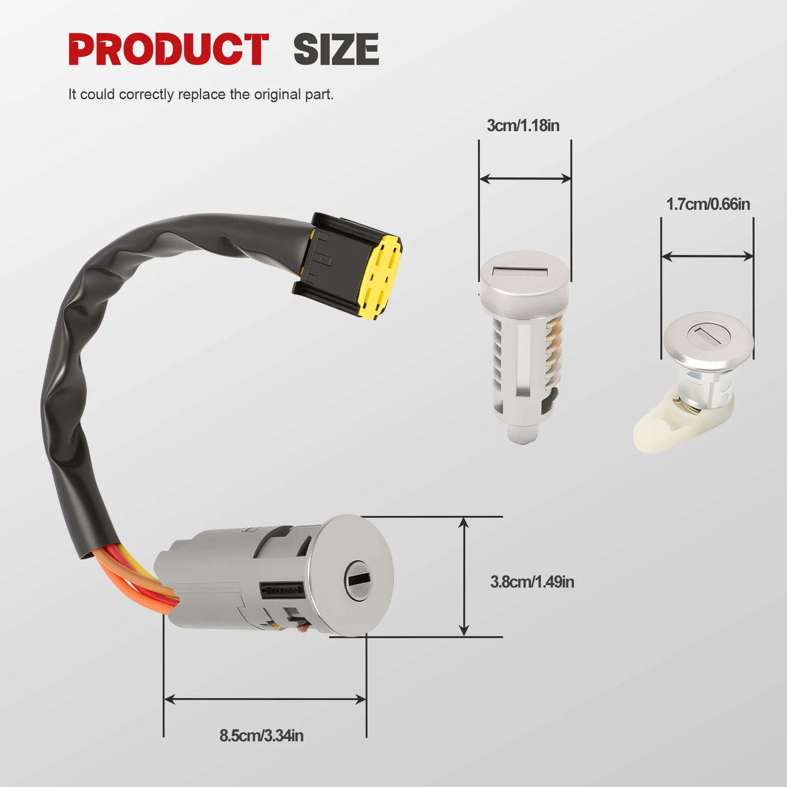 Cerradura de volante para Dacia Logan, Sandero, Clio II y Twingo - imagen 5