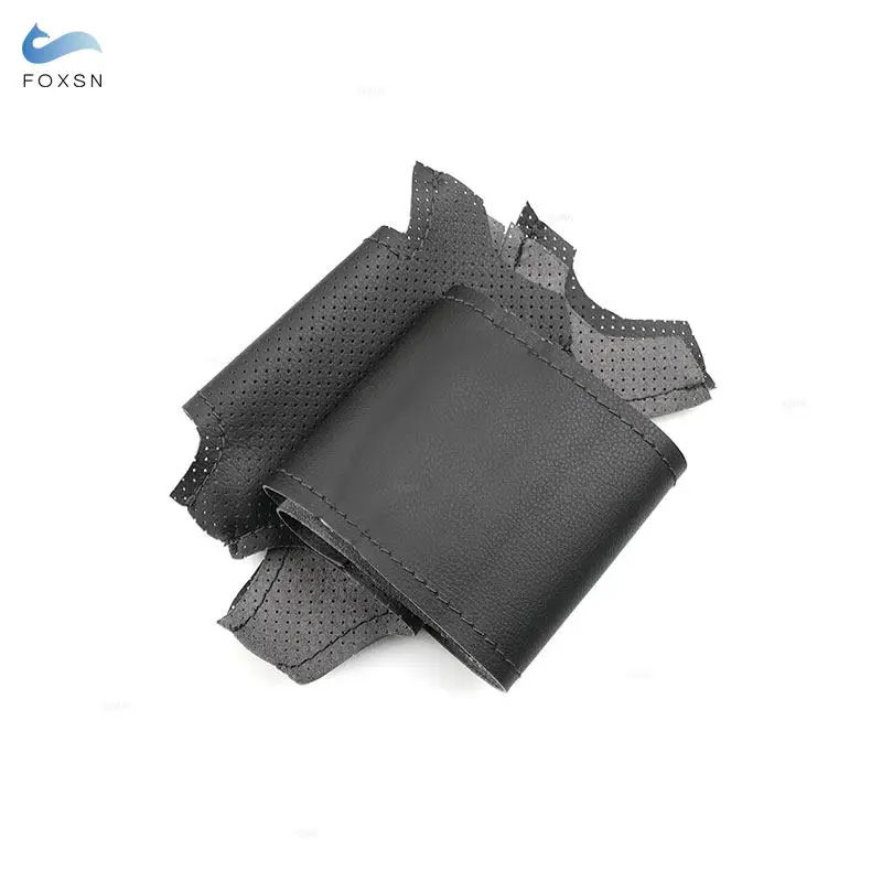 Funda de volante de cuero negro para Mercedes-Benz W220 y C215 - imagen 2