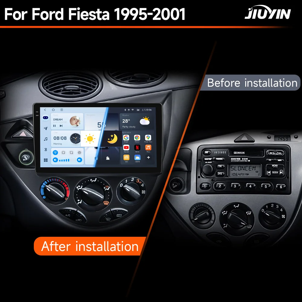 Radio de coche 2 DIN Android con CarPlay – Ford Fiesta y Focus - imagen 3