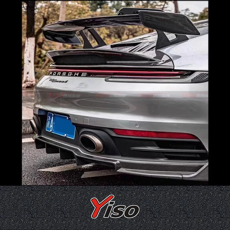 Kit aerodinámico de fibra de carbono Porsche 911 992 GT3 con alerón trasero