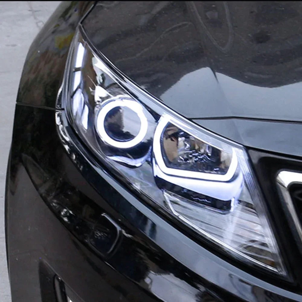 Faros delanteros LED Kia K5 lente proyector 2011-2013 enchufe listo