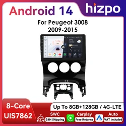 Radio Multimedia Android Hizpo GPS 9" 2DIN – Peugeot 3008 2009-2015