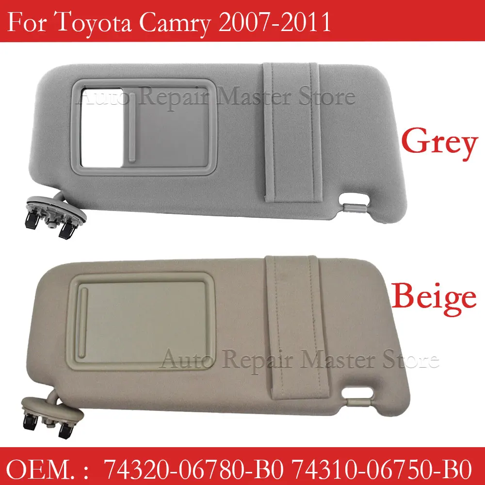 Visera parasol beige OEM 74310-06750-E0 Toyota Camry 2007-2011