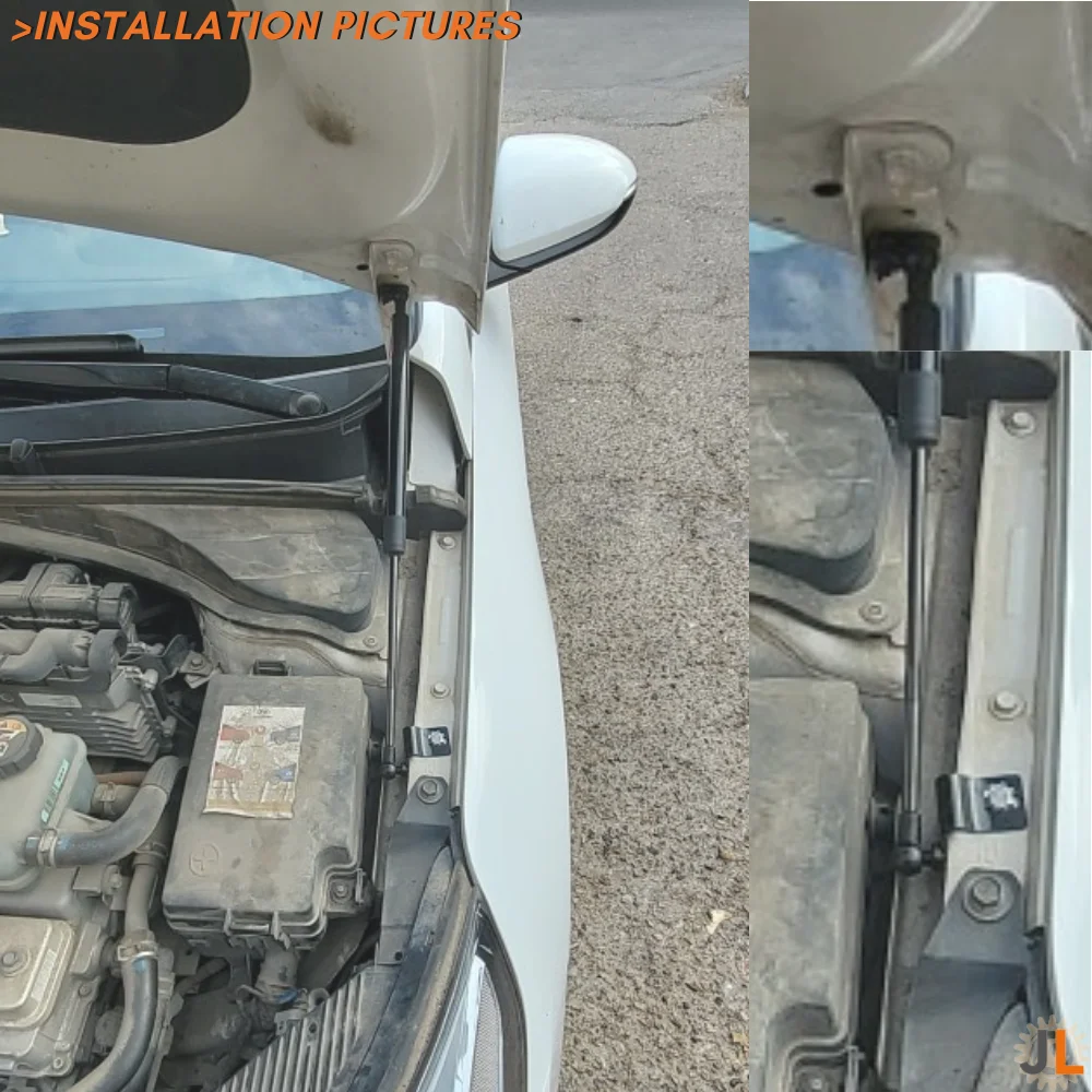 Juego puntales de capó delantero Hyundai Ioniq 2016-2022 con resortes a gas - imagen 2