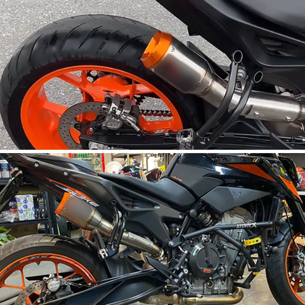 Escape deportivo integrado naranja para KTM Duke 790/890 - imagen 5