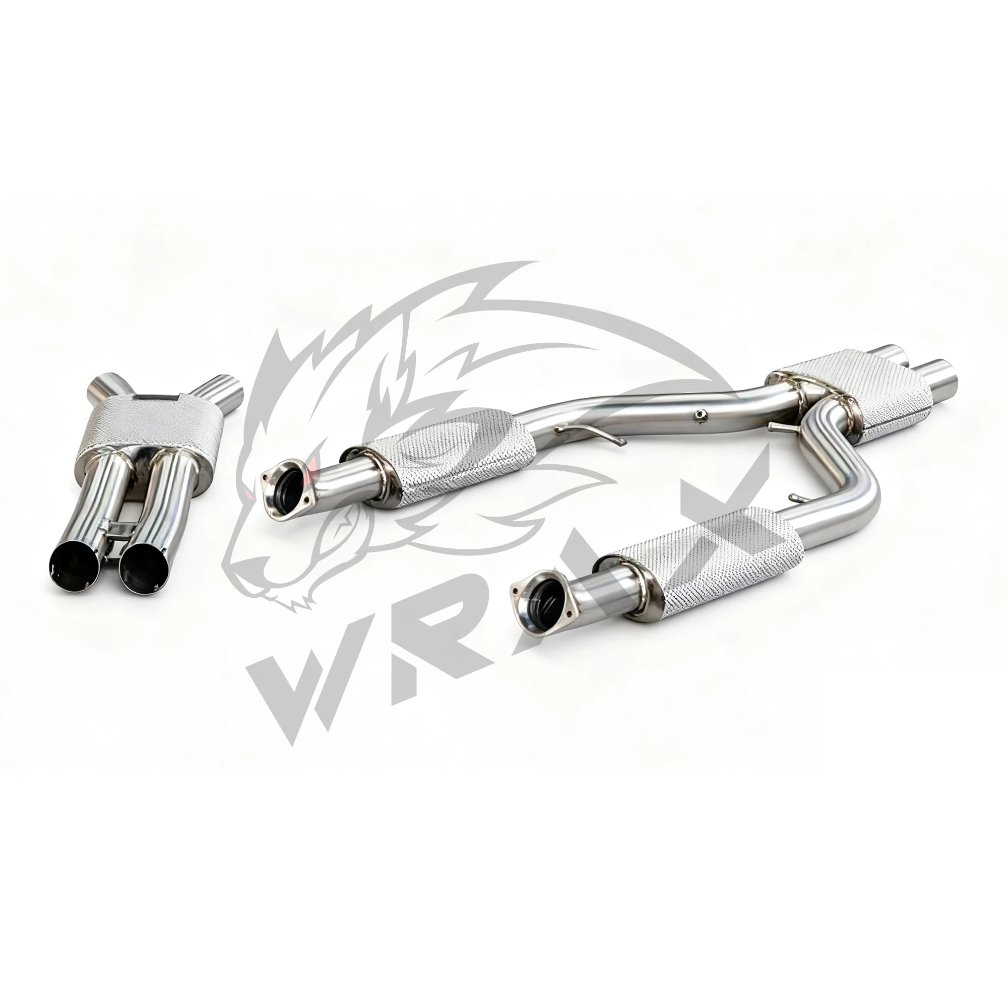 WRAX Escape deportivo para BMW X3M X4M F97 3.0T SS304 Tubo medio con protector térmico Plug & Play Instalación sin pérdidas - imagen 3