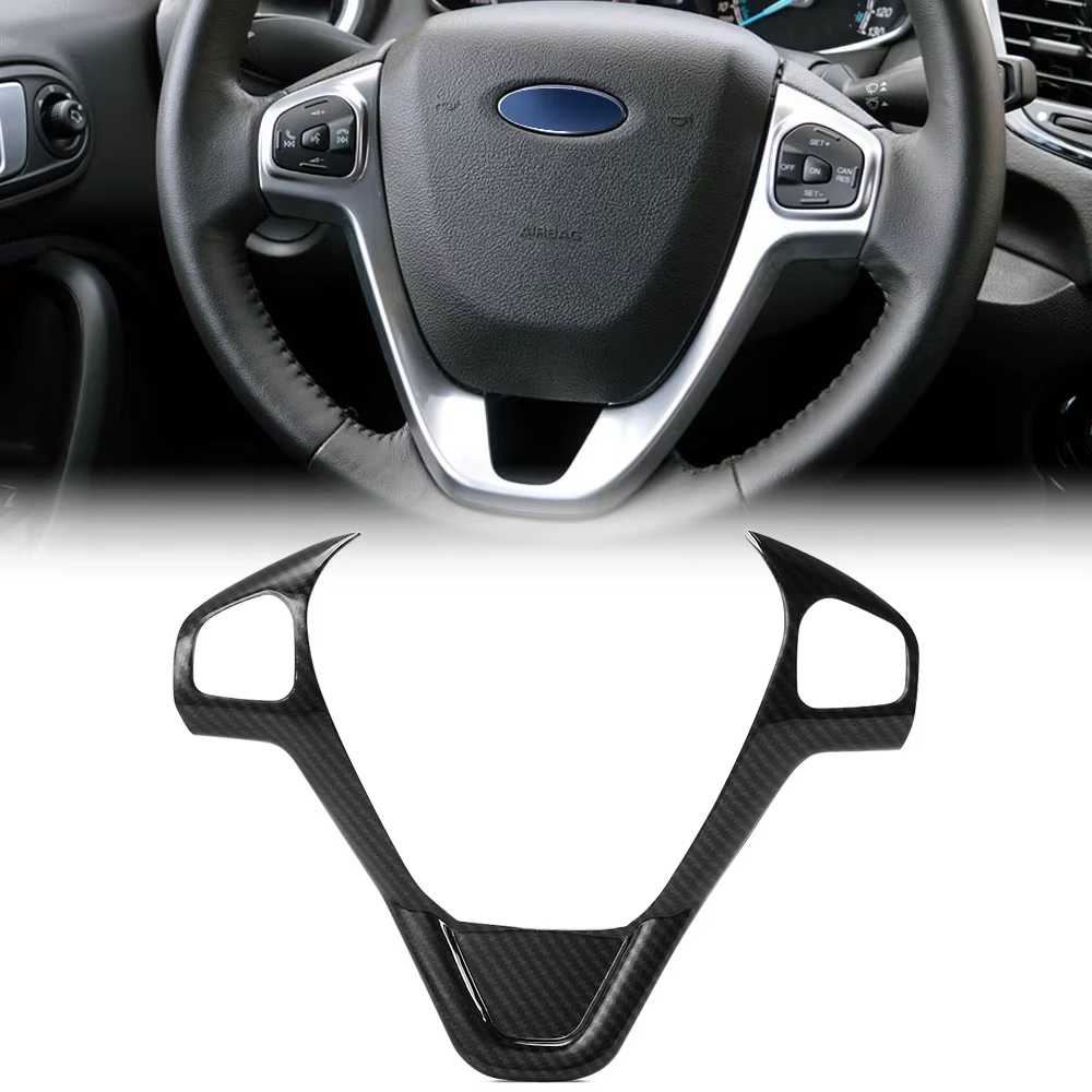 Cubierta protectora de volante con lentejuelas para Ford Fiesta MK7 y B-MAX