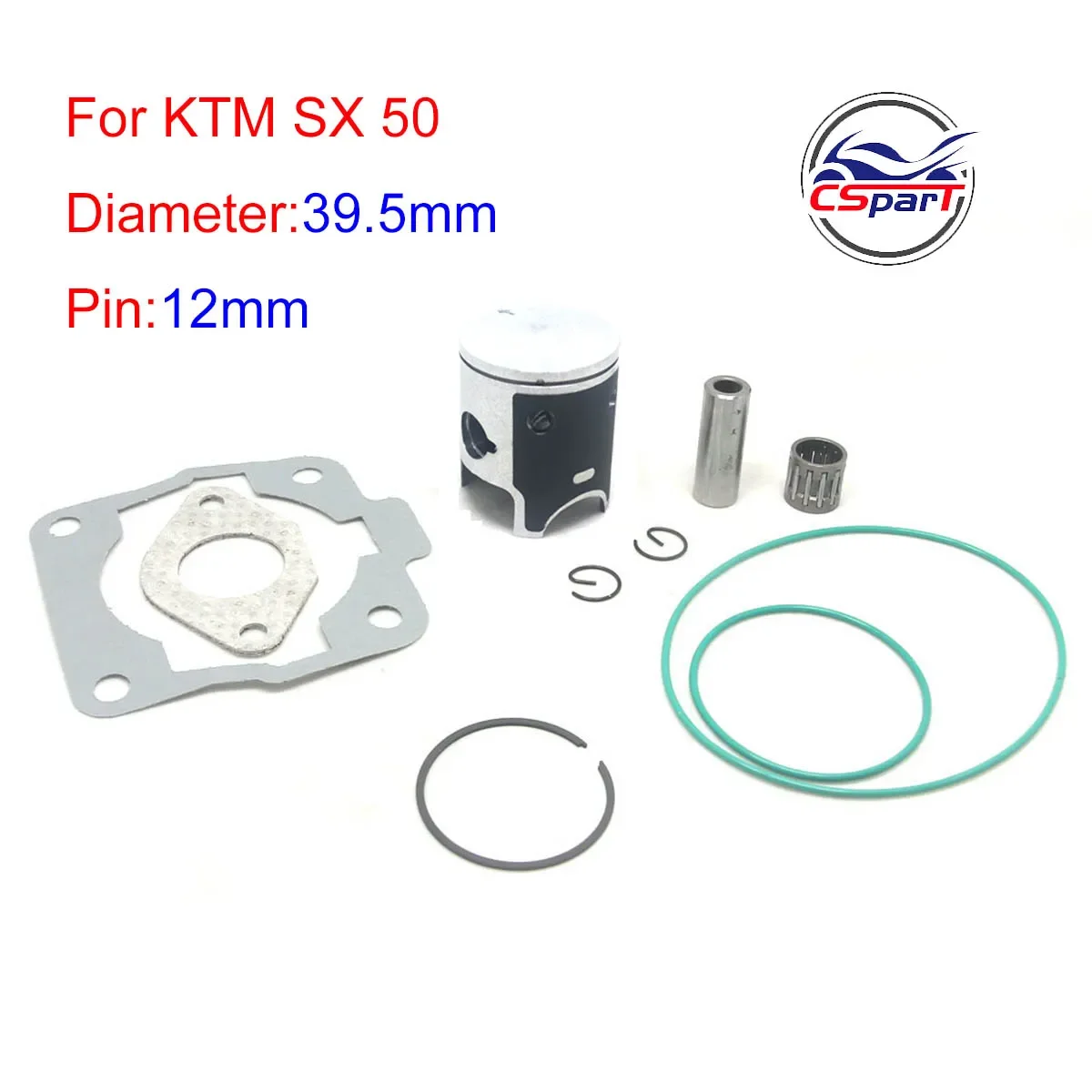 Kit juntas pistón 39,5mm para KTM SX 50 (2002-2008)