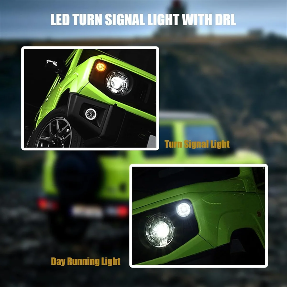 Luces de circulación diurna y señal giro delanteras para coche - imagen 5