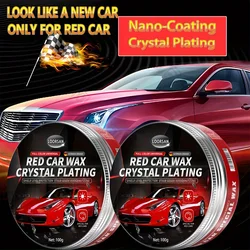 Cera para pintura de coche rojo elimina arañazos y restaura brillo