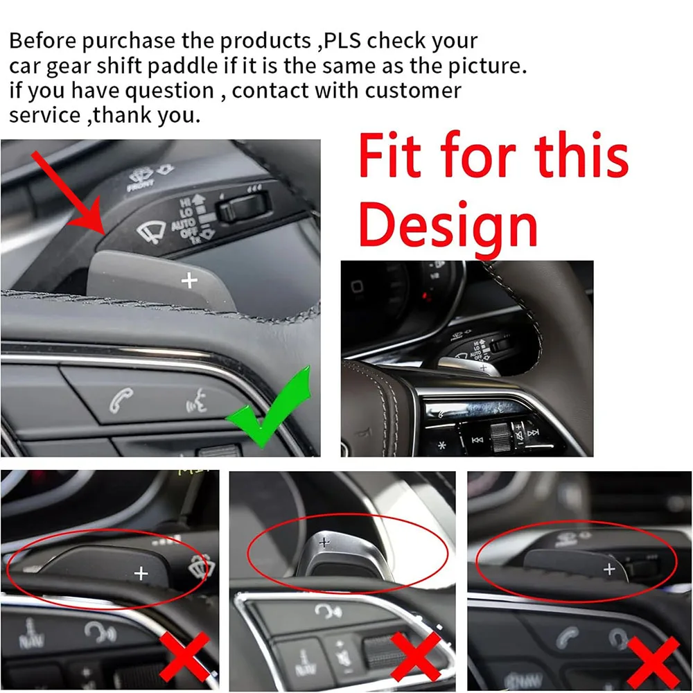 Extensiones de paletas de cambio de aluminio para Audi