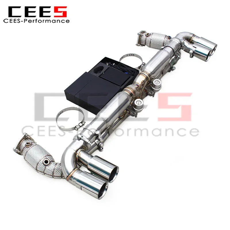 Catback CEES Tuning con válvulas para Porsche 911 997 Turbo 3.8 - imagen 2