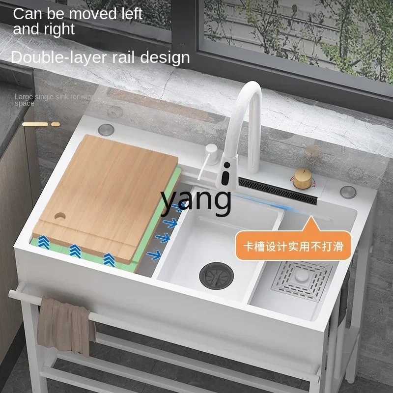 Fregadero de cocina acero inoxidable con soporte para hogar - imagen 5