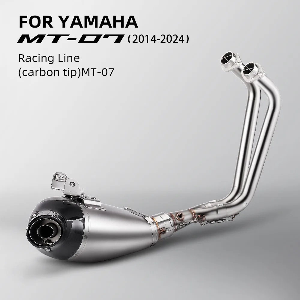 Colector de escape Yamaha MT07, FZ07 y XSR700 2014-2024