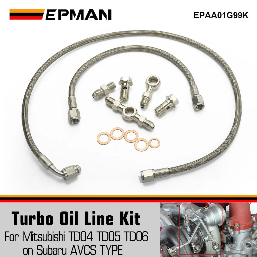 Kit alimentación aceite turbo EPMAN – Subaru AVCS, TDO4 TD06