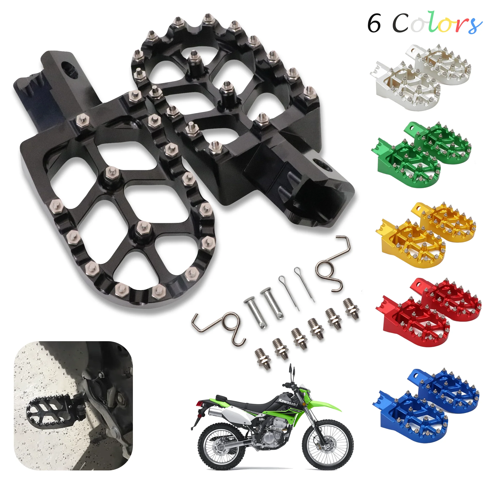 Reposapiés CNC universales para Honda CRF XR 50 70 110 y mini moto