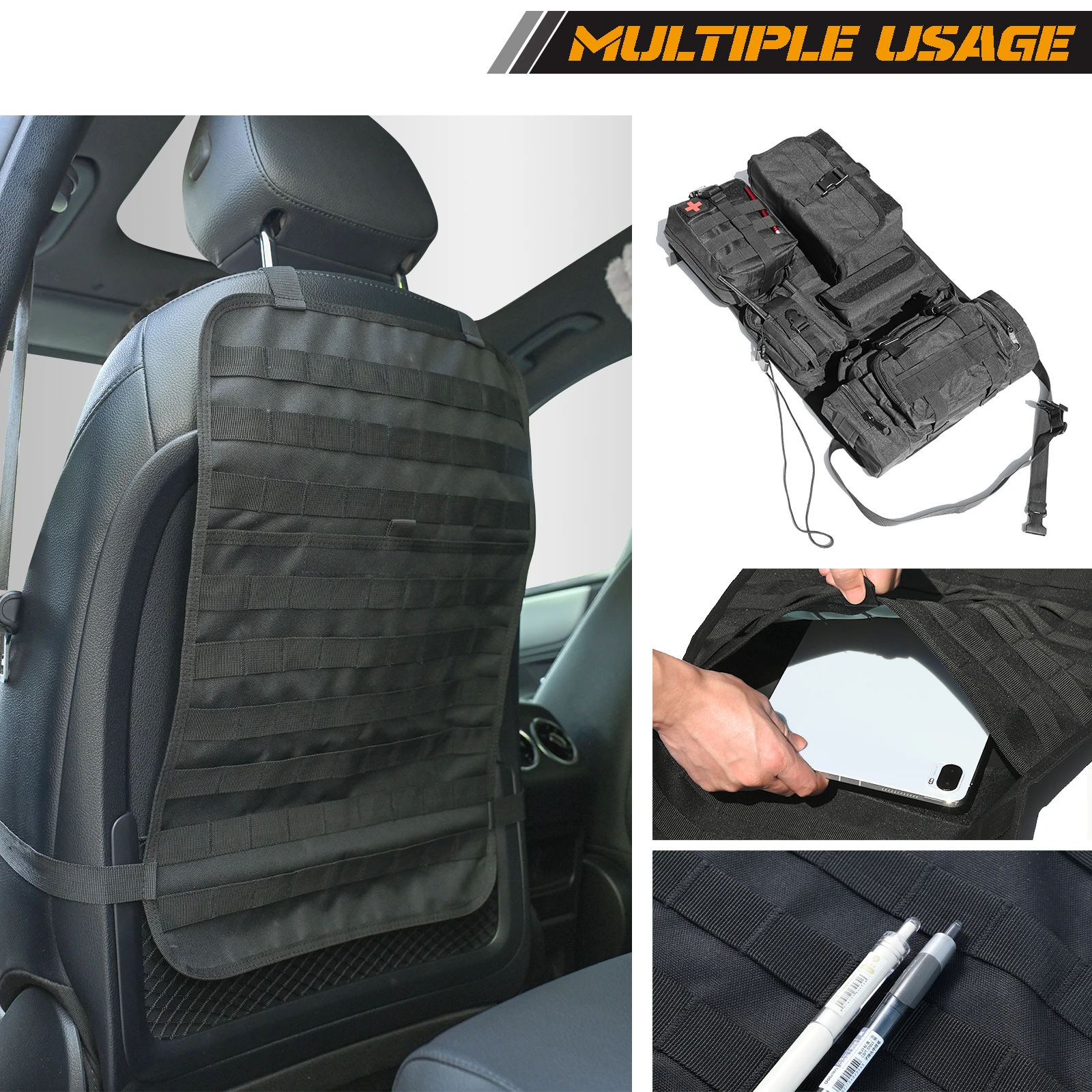 Organizador Molle universal para asiento trasero del coche - imagen 5