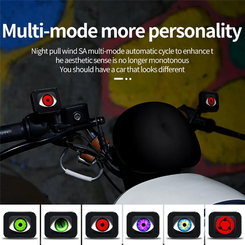 Kit de luz LED Demon Eye para retrovisor de motocicleta - imagen 3