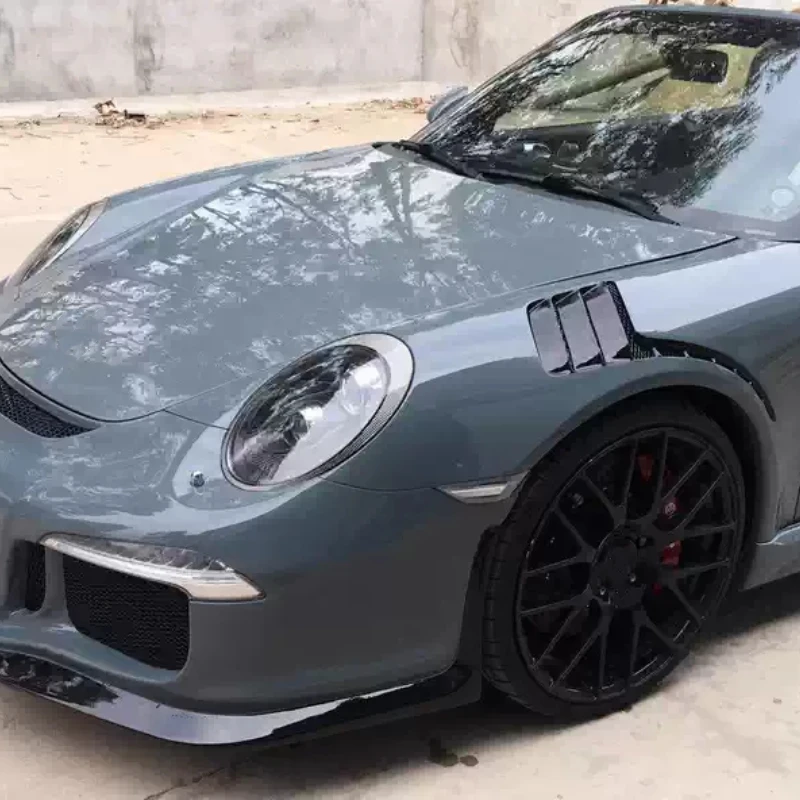 Aleta de carbono con rejilla GT3 para Porsche 997 911 - imagen 5