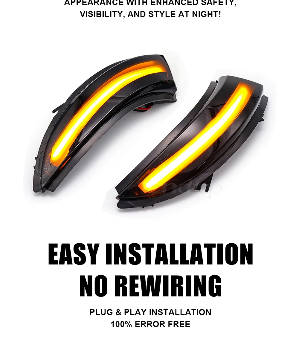 Luz repetidora LED montada en el retrovisor