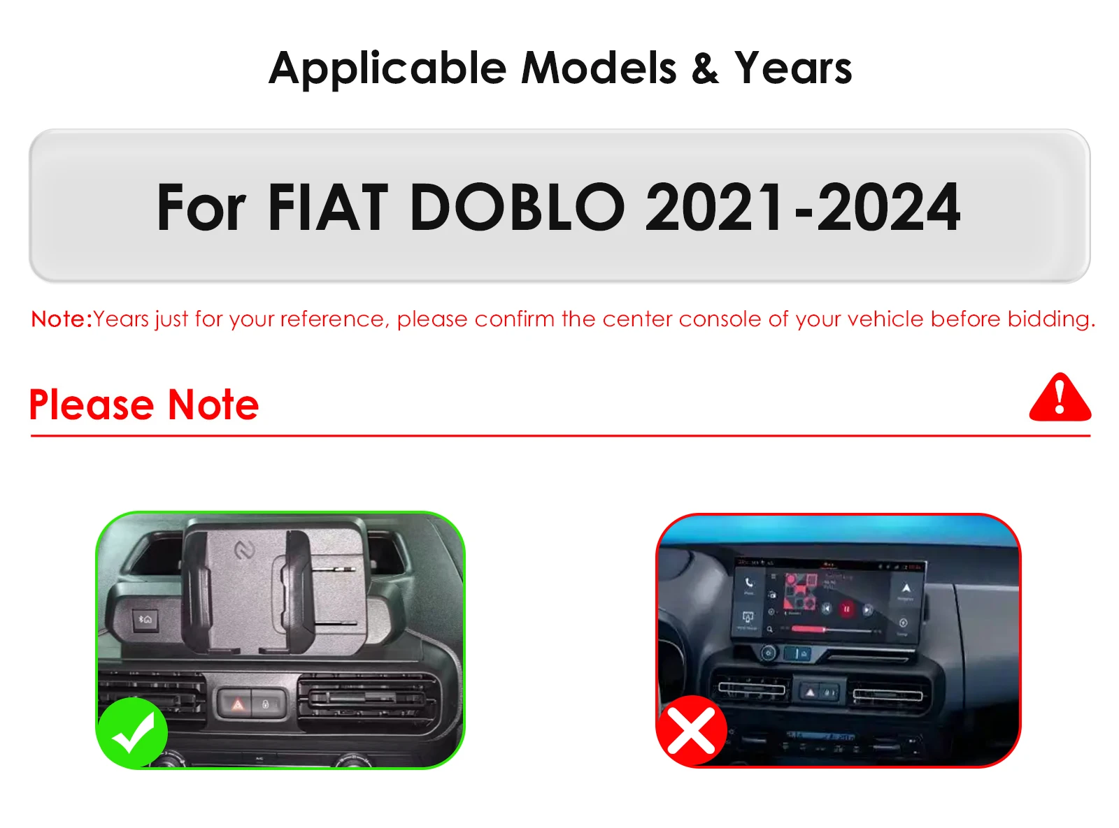 Autorradio Android 14 con CarPlay y GPS para Fiat Doblò 2021-2024 - imagen 2