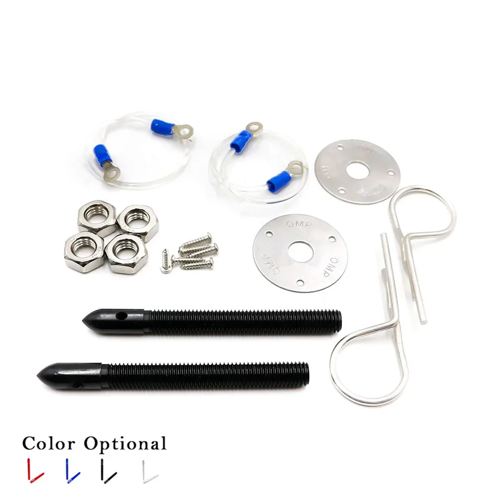 Kit cerradura de capó de acero inoxidable estilo racing universal