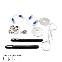 Kit cerradura de capó de acero inoxidable estilo racing universal