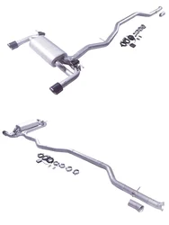 BMW 120i B48 2.0T 2018 Silenciador con válvula para escape cat-back