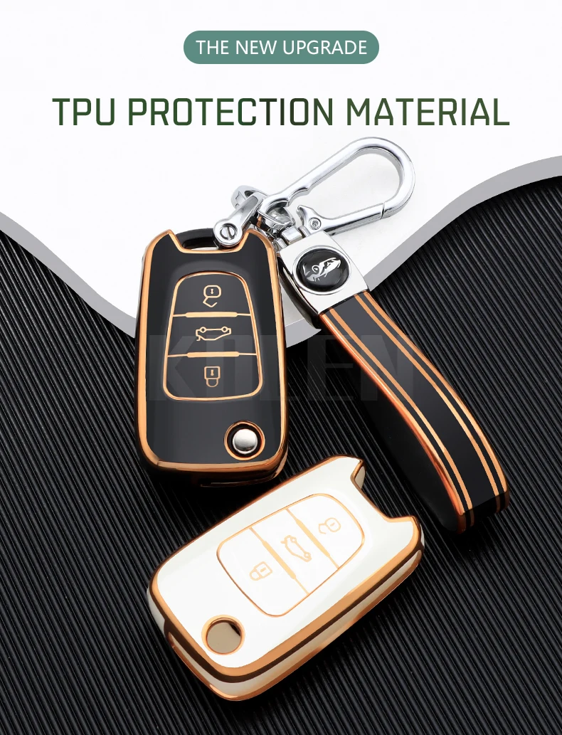 Detalle de la funda protectora para mando de coche