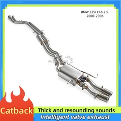 Escape alto rendimiento inoxidable con válvula – BMW 325i E46 2.5
