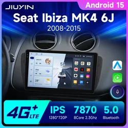 Radio Multimedia 2 DIN JIUYIN con CarPlay y GPS – Seat Ibiza 2009-2013